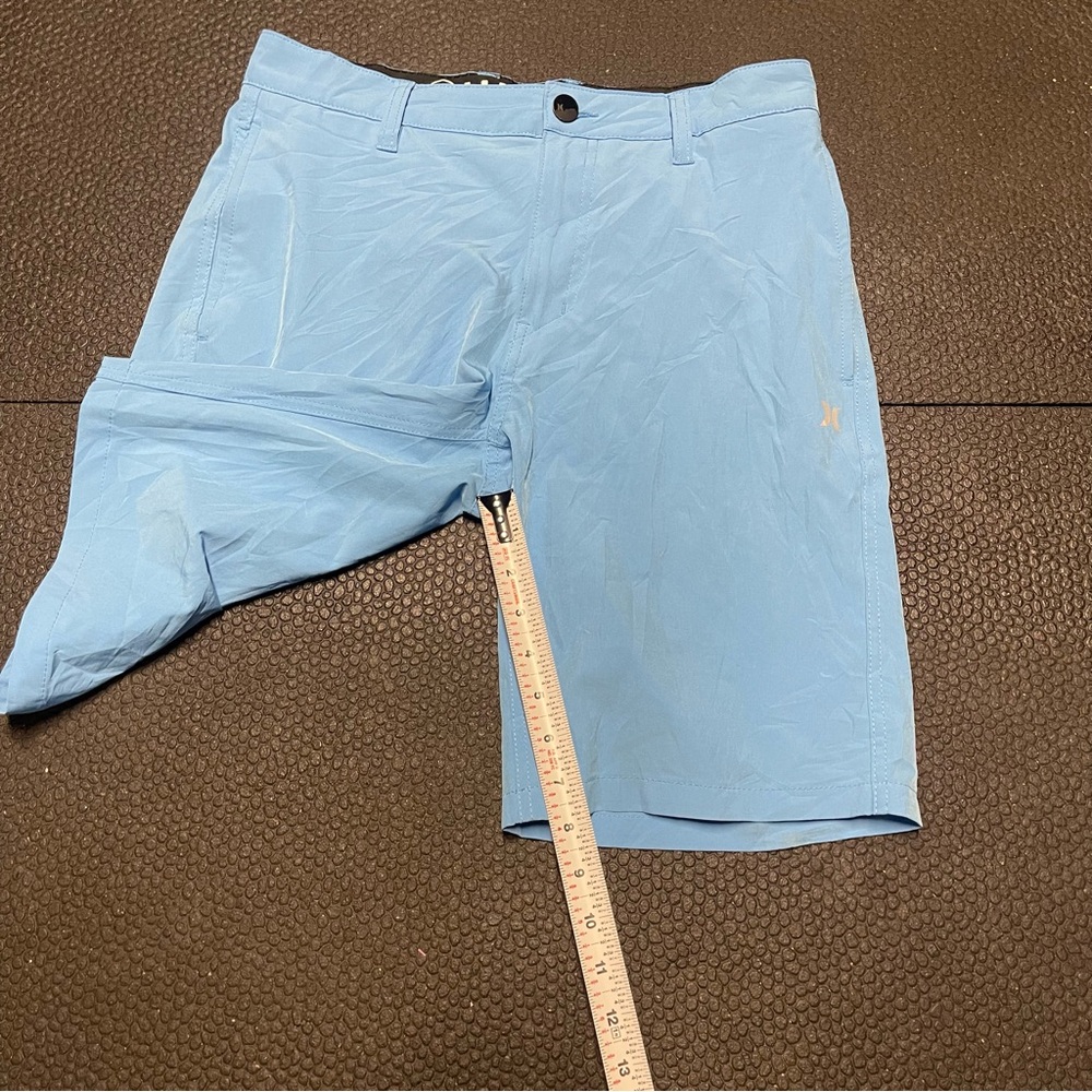 Hurley Blue Hybrid Shorts Lightweight Casual Wear - Picture 5 of 9